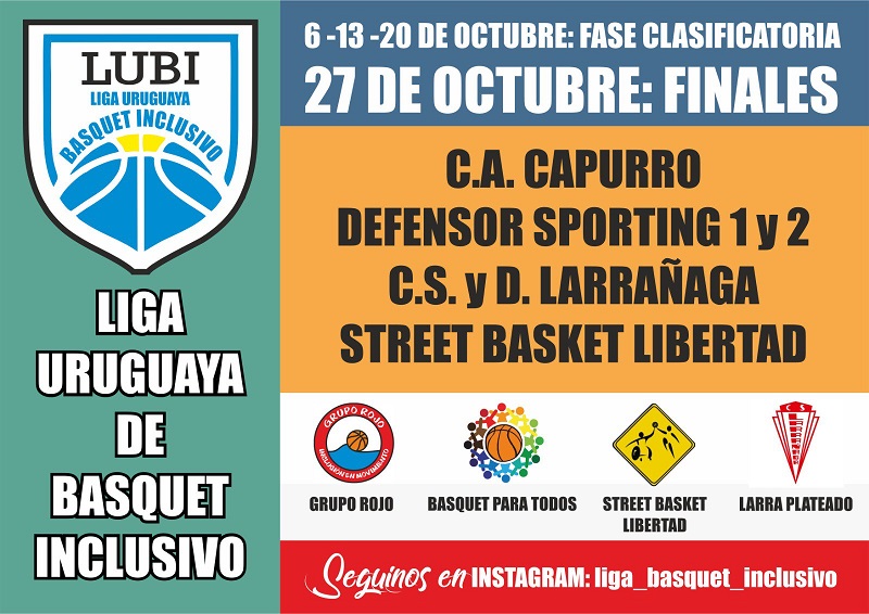 Se viene la Liga Uruguaya de básquetbol inclusivo